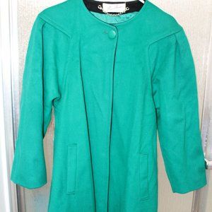 Beau Brem Emerald Green Wool Coat